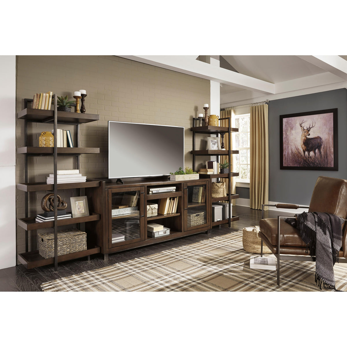 Signature Design by Ashley Starmore TV Stand with Cable Management W63