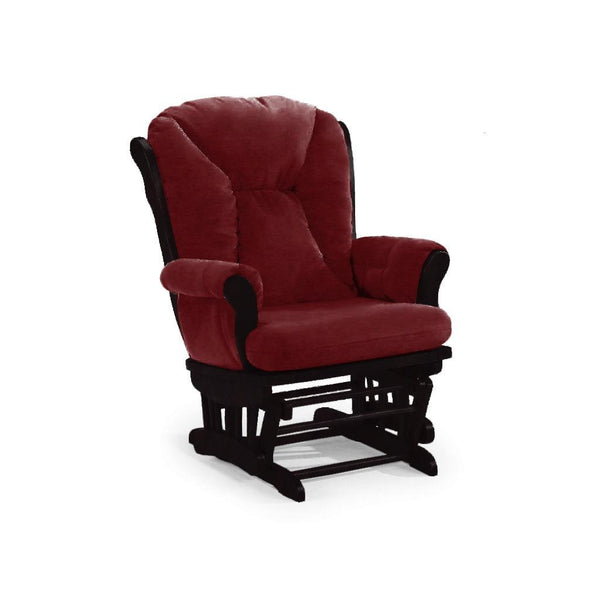 Best Home Furnishings Manuel Glider Rocking Fabric Chair Manuel C4057/C0050GP Glider Rocker With Ottoman - Cranberry IMAGE 1