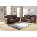  Signature Design by Ashley Stoneland Power Reclining Leather Look Loveseat with Console 3990496 IMAGE 7