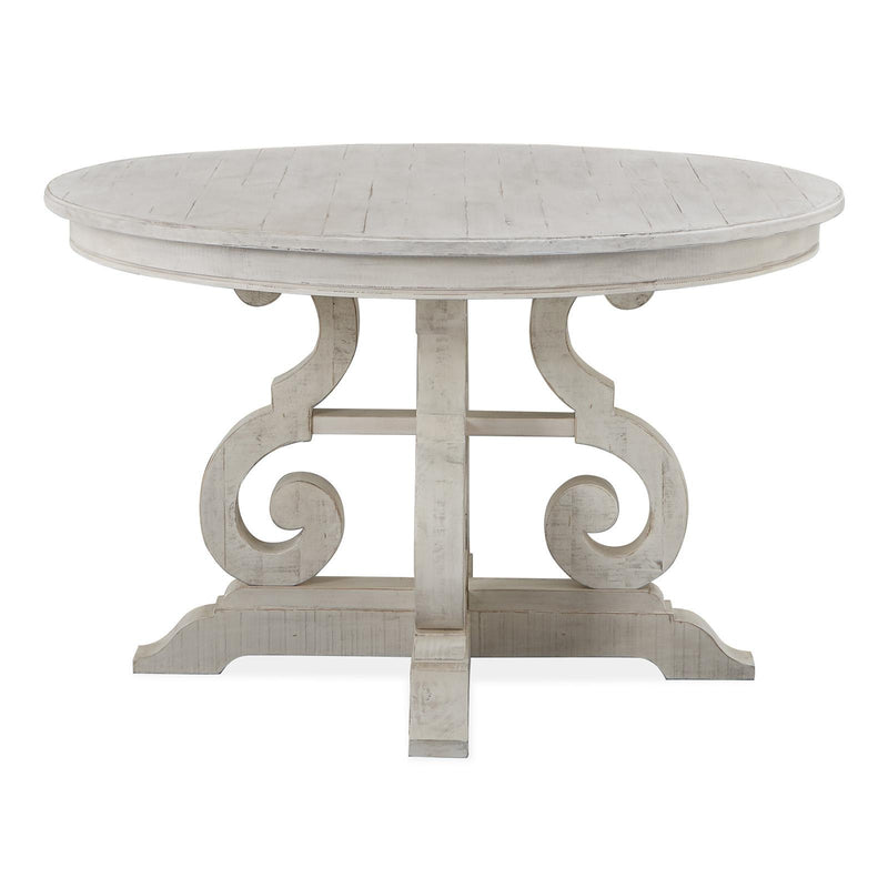 Magnussen Round Bronwyn Dining Table with Pedestal Base D4436-22B/D4436-22T IMAGE 3