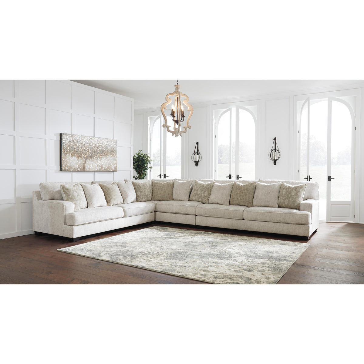 洋楽 303 - City Styles Signature Design by Ashley Rawcliffe Fabric 4 pc Sectional 1960466/196