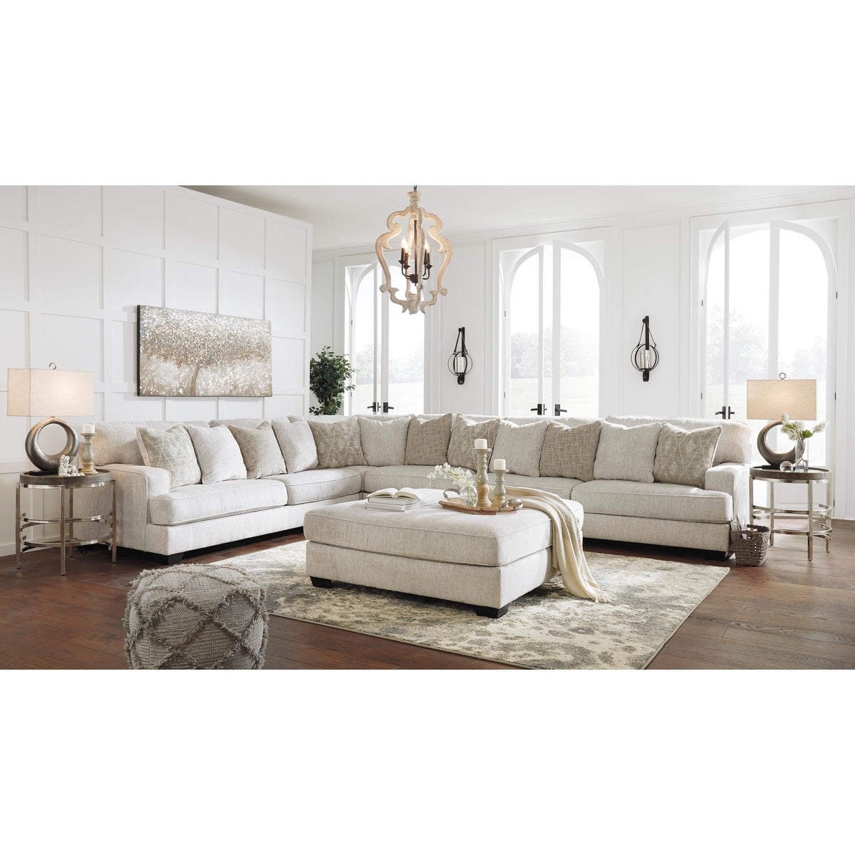 Signature Design by Ashley Rawcliffe Fabric 4 pc Sectional 1960466/196