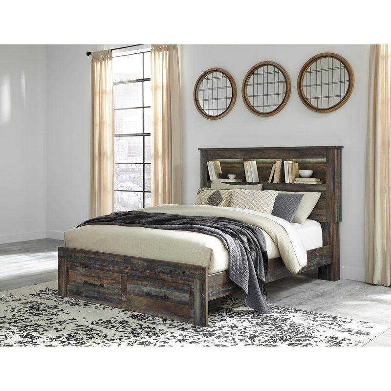 Signature Design by Ashley Drystan Queen Bookcase Bed with Storage B211-65/B211-54S/B211-96 IMAGE 2