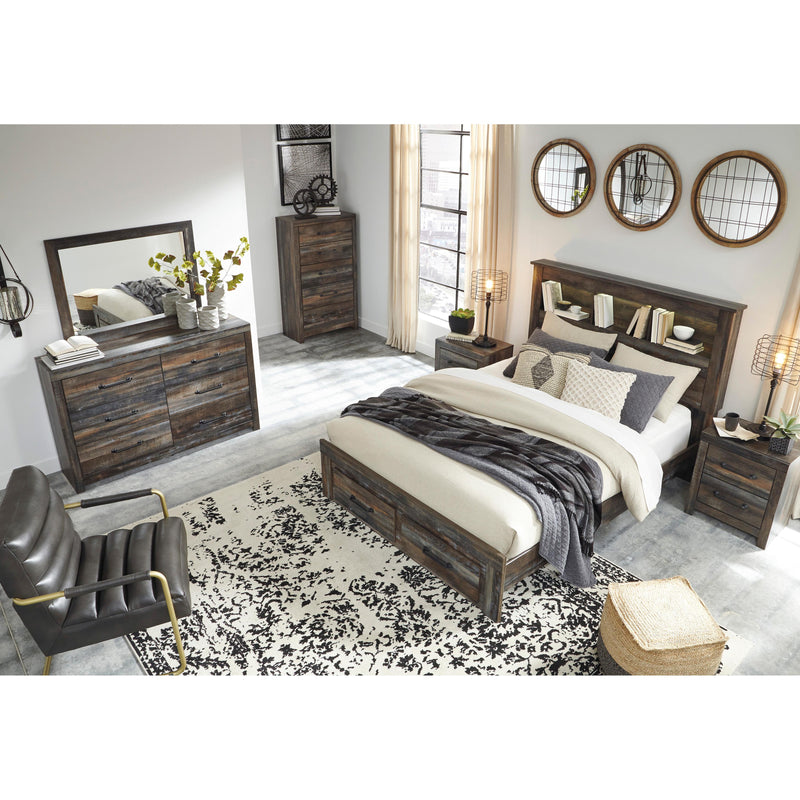 Signature Design by Ashley Drystan Queen Bookcase Bed with Storage B211-65/B211-54S/B211-96 IMAGE 7