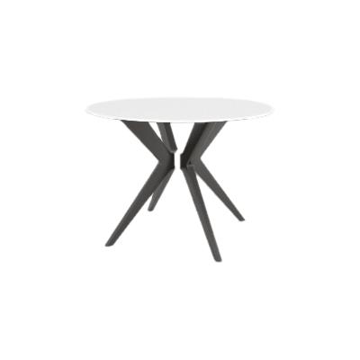 Canadel Round Downtown Dining Table with Glass Top GRN04242WH59MDPNF/BAS01005NA59MDP IMAGE 1