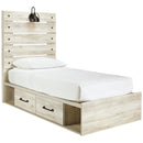  Signature Design by Ashley Cambeck B192B21 Twin Panel Bed with 4 Storage Drawers IMAGE 1