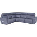  Elran Audrey Reclining 5 pc Sectional Audrey 4050-AR 5 pc Reclining Sectional - Blue IMAGE 1