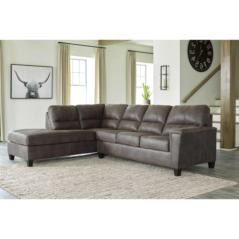 Signature Design by Ashley Navi Leather Look 2 pc Sectional 9400216/9400267 IMAGE 3