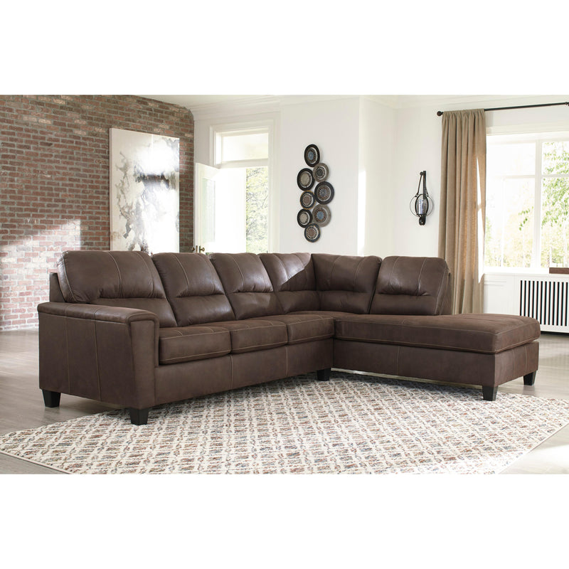 Signature Design by Ashley Navi Leather Look 2 pc Sectional 9400366/9400317 IMAGE 3