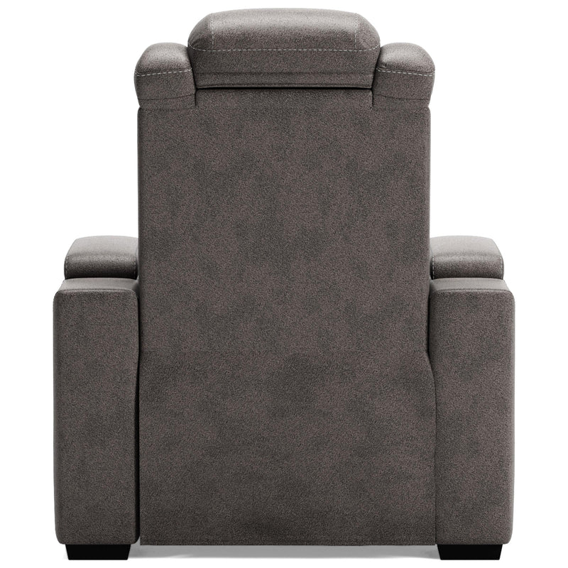 Signature Design by Ashley HyllMont Power Leather Look Recliner 9300313 IMAGE 4