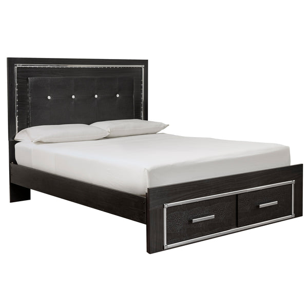 Signature Design by Ashley Kaydell Queen Upholstered Panel Bed with Storage B1420-57/B1420-54S/B1420-95/B100-13 IMAGE 1