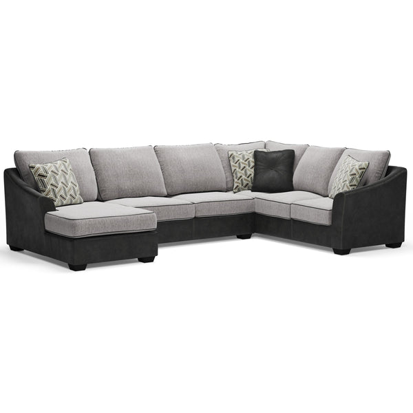 Signature Design by Ashley Bilgray Fabric and Leather Look 3 pc Sectional 5500316/5500334/5500349 IMAGE 1