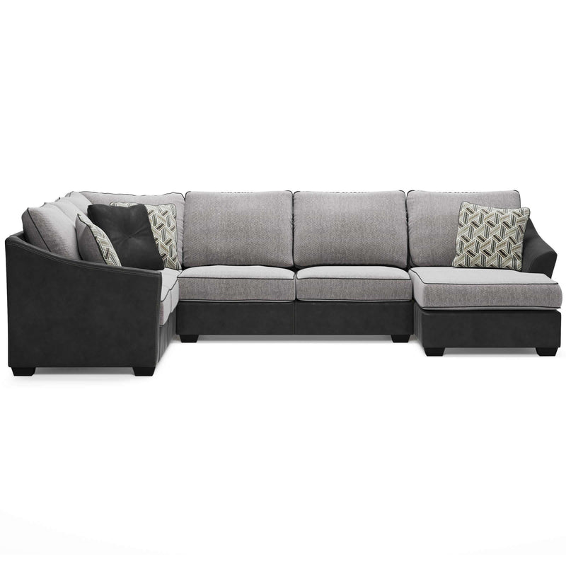 Signature Design by Ashley Bilgray Fabric and Leather Look 3 pc Sectional 5500348/5500334/5500317 IMAGE 2