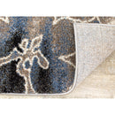  Kalora Interiors Breeze Blue Cream Black Poppies Rug, 2'0" x 7'7" IMAGE 4