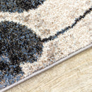  Kalora Interiors Breeze Blue Cream Black Poppies Rug, 2'0" x 7'7" IMAGE 7