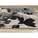  Kalora Interiors Breeze Blue Cream Black Poppies Rug, 5'3" x 7'7" IMAGE 11