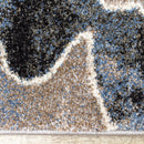  Kalora Interiors Breeze Blue Cream Black Poppies Rug, 7'10" x 10'6" IMAGE 8