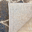  Kalora Interiors Breeze Blue Cream Black Poppies Rug, 7'10" x 10'6" IMAGE 9