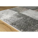  Kalora Interiors Breeze Blue Grey Simple Patches Rug, 2'0" x 7'7" IMAGE 2