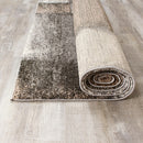  Kalora Interiors Breeze Blue Grey Simple Patches Rug, 6'7" x 9'6" IMAGE 8