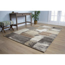  Kalora Interiors Breeze Blue Grey Simple Patches Rug, 7'10" x 10'6" IMAGE 10