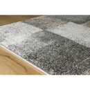 Kalora Interiors Breeze Blue Grey Simple Patches Rug, 7'10" x 10'6" IMAGE 2