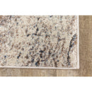  Kalora Interiors Breeze Cream Blue Brown Urban Rift Rug, 5'3" x 7'7" IMAGE 3