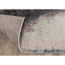  Kalora Interiors Breeze Cream Blue Brown Urban Rift Rug, 5'3" x 7'7" IMAGE 4