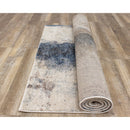  Kalora Interiors Breeze Cream Blue Brown Urban Rift Rug, 5'3" x 7'7" IMAGE 5