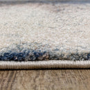  Kalora Interiors Breeze Cream Blue Brown Urban Rift Rug, 5'3" x 7'7" IMAGE 7