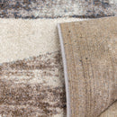  Kalora Interiors Breeze Cream Brown Grey Robust Triangle Rug, 5'3" x 7'7" IMAGE 9