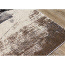 Kalora Interiors Breeze Cream Brown Grey Robust Triangle Rug, 7'10" x 10'6" IMAGE 2