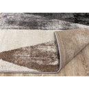  Kalora Interiors Breeze Cream Brown Grey Robust Triangle Rug, 7'10" x 10'6" IMAGE 4