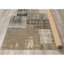  Kalora Interiors Cathedral Grey Cream Distressed Patchwork Rug, 7'10" x 10'10" IMAGE 5