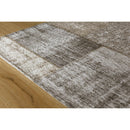  Kalora Interiors Cathedral Grey Cream Distressed Patchwork Rug, 7'10" x 10'10" IMAGE 7