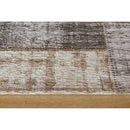  Kalora Interiors Cathedral Grey Cream Distressed Patchwork Rug, 7'10" x 10'10" IMAGE 8