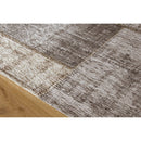  Kalora Interiors Cathedral Grey Cream Distressed Patchwork Rug, 7'10" x 10'10" IMAGE 9