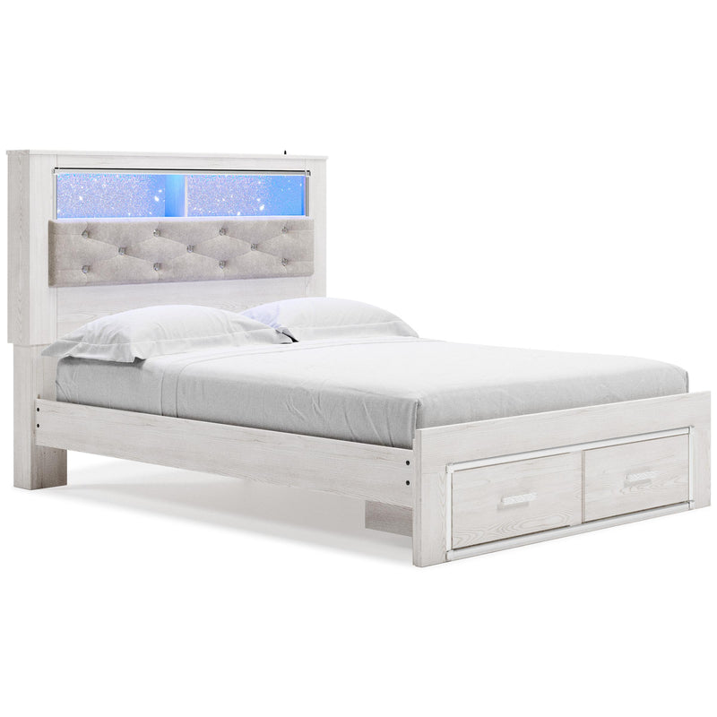 Signature Design by Ashley Altyra Queen Upholstered Bookcase Bed with Storage B2640-65/B2640-54S/B2640-95 IMAGE 1
