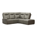  Elran Mathis Reclining Leather 4 pc Sectional Mathis 4090 Reclining Sectional IMAGE 1
