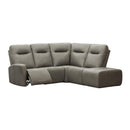  Elran Mathis Reclining Leather 4 pc Sectional Mathis 4090 Reclining Sectional IMAGE 2