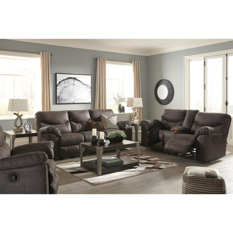 Signature Design by Ashley Boxberg Reclining Leather Look Loveseat 3380394C IMAGE 9