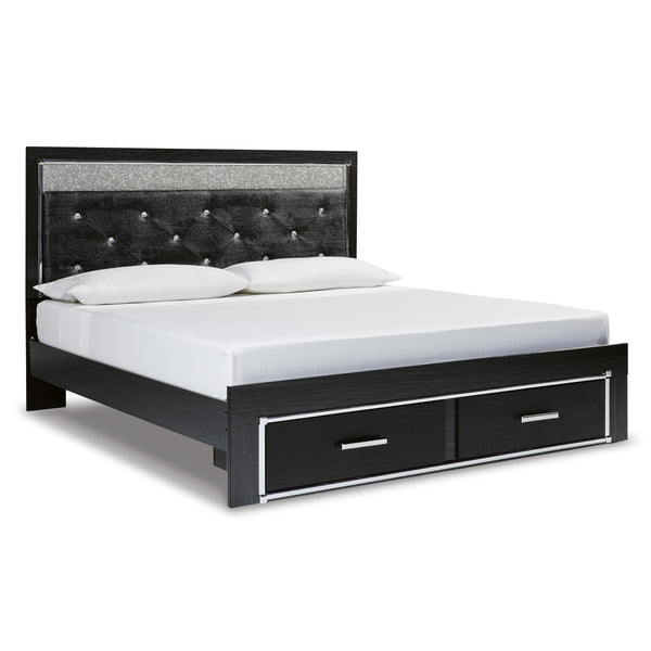Signature Design by Ashley Kaydell King Upholstered Panel Bed with Storage B1420-158/B1420-56S/B1420-97 IMAGE 1