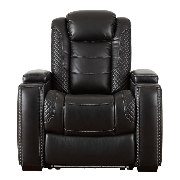 Signature Design by Ashley Party Time Power Leather Look Recliner 3700313C IMAGE 1