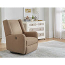 Best Home Furnishings Shaylyn Swivel Glider Fabric Recliner Shaylyn 1NP15 Swivel Glider Recliner - Sisal IMAGE 5