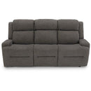 Best Home Furnishings O'Neil Reclining Fabric Sofa O'Neil S920RZ4 Reclining Sofa - Charcoal IMAGE 3