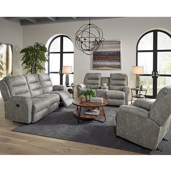 Best Home Furnishings Oren Reclining Fabric Loveseat Oren L675RY7 Reclinig Loveseat with Console - Dove IMAGE 7