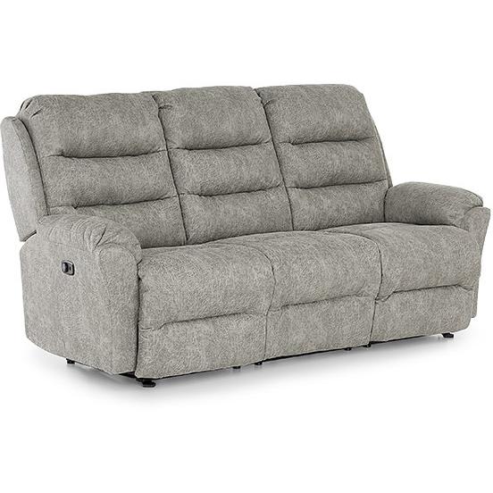 Best Home Furnishings Oren Reclining Fabric Sofa Oren S675RZ4 Reclining Sofa - Dove IMAGE 1