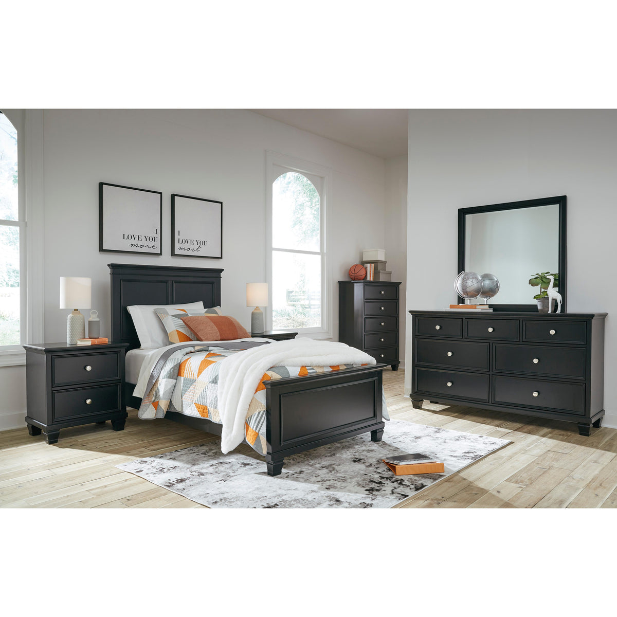 Signature Design by Ashley Lanolee Twin Panel Bed B687 53 B687 52 B687