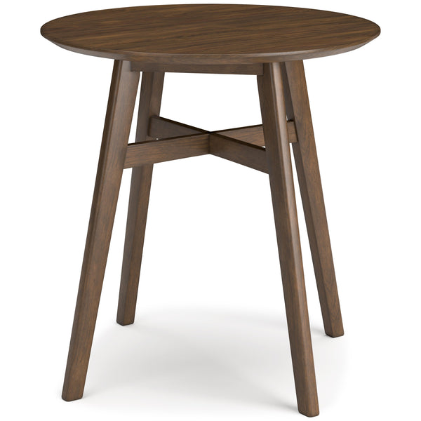 Signature Design by Ashley Round Lyncott Counter Height Dining Table with Pedestal Base D615-13 IMAGE 1