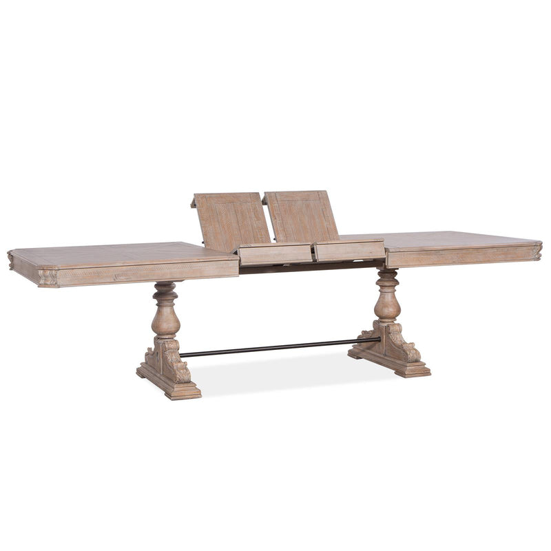 Magnussen Marisol Dining Table with Trestle Base D5132-21B/D5132-21T IMAGE 2